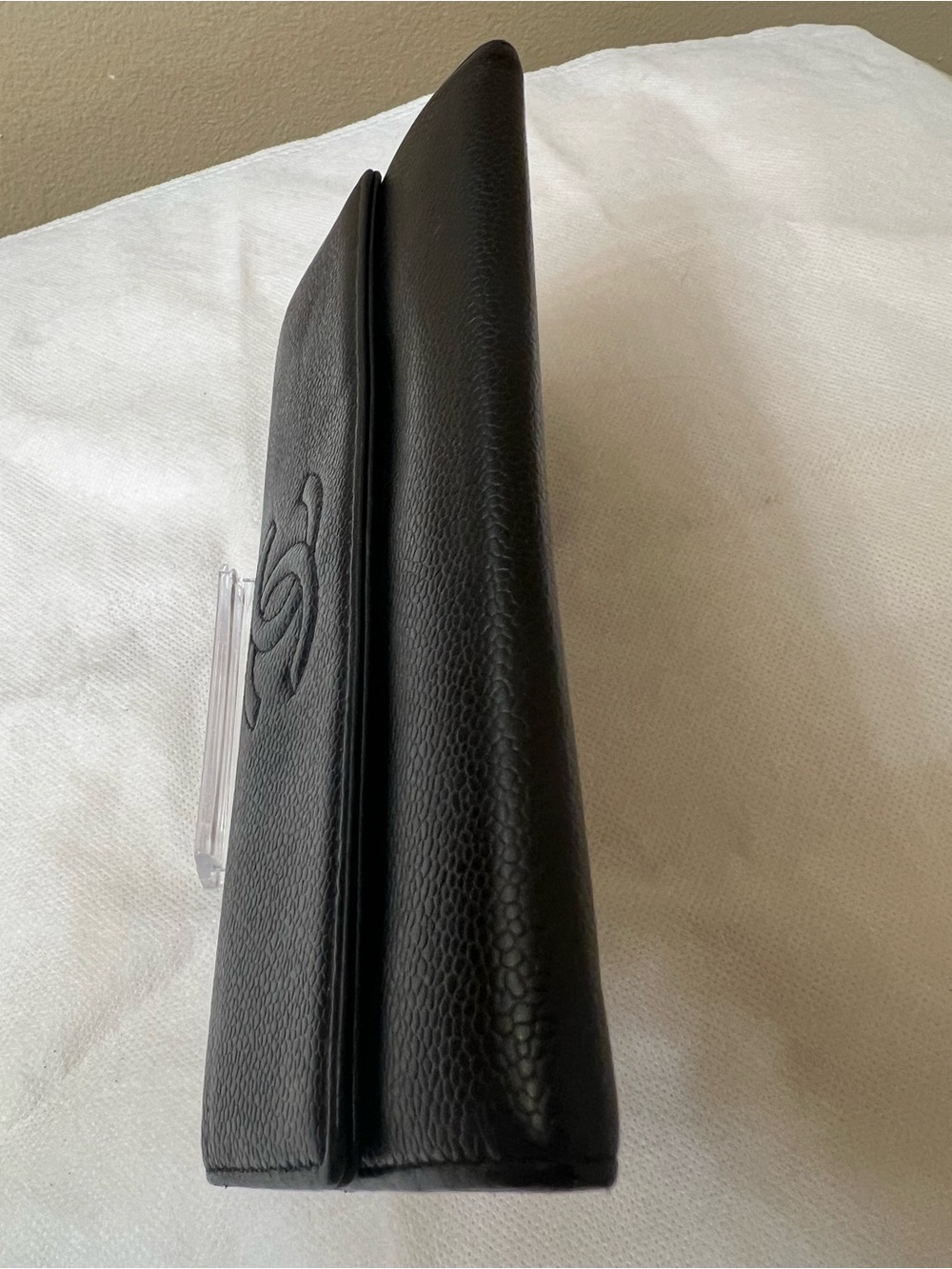 Chanel Black Caviar long Leather Wallet Clutch - Picture 13 of 13